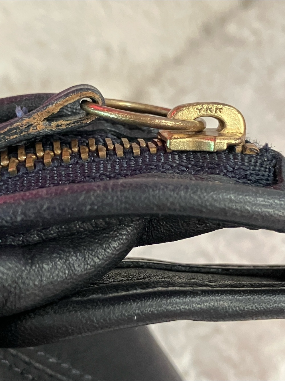 Navy Blue Vintage Coach 9059 Legacy Small Hobo Leather USA Made January 2002 - Picture 9 of 16